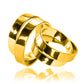 Argollas de matrimonio Amor Por Dos, fabricados en oro 18k de Joyería Caracas, cada argolla viene con un certificado de calidad y una garantía de por vida.