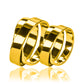 Argollas de matrimonio Amor Por Dos, fabricados en oro 18k de Joyería Caracas, cada argolla viene con un certificado de calidad y una garantía de por vida.