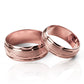 Argollas de matrimonio Atlantis I, elaboradas en oro 18k, cuentan con certificado de calidad y garantía de por vida.