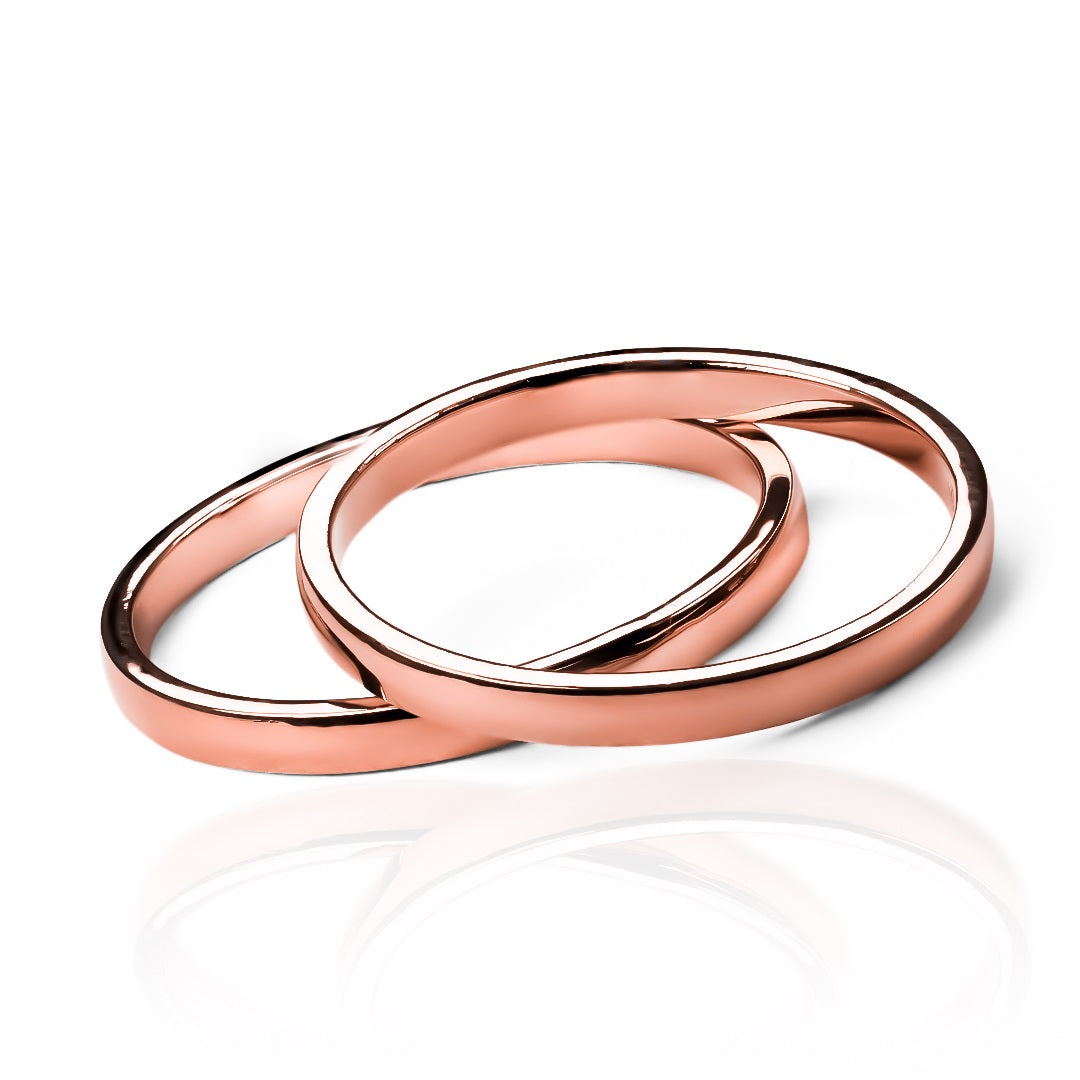 Argollas de matrimonio Classic, elaboradas en oro 18k por Joyería Caracas, cuentan con un certificado de calidad y garantía para toda la vida.