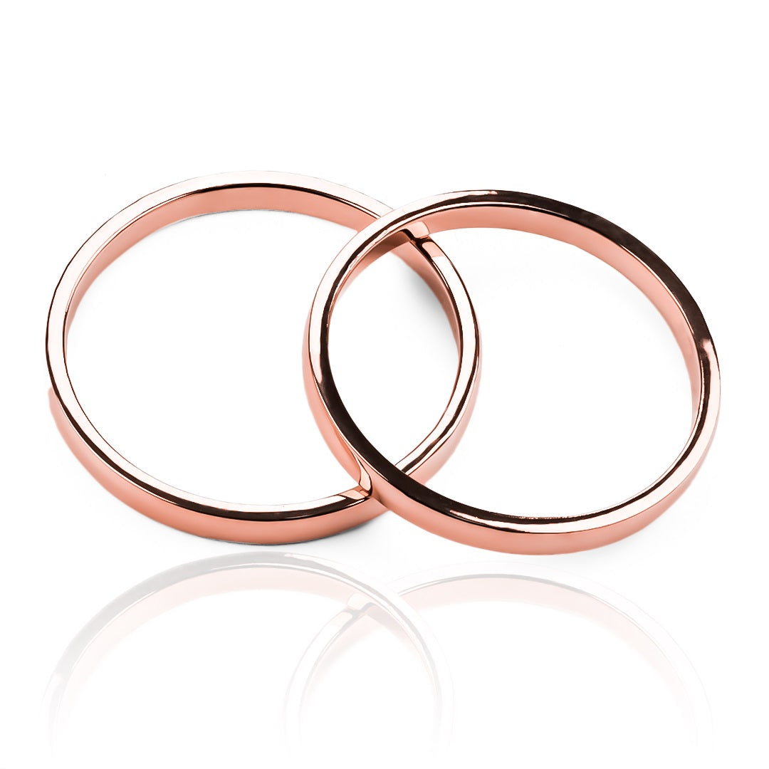 Argollas de matrimonio Classic, elaboradas en oro 18k por Joyería Caracas, cuentan con un certificado de calidad y garantía para toda la vida.