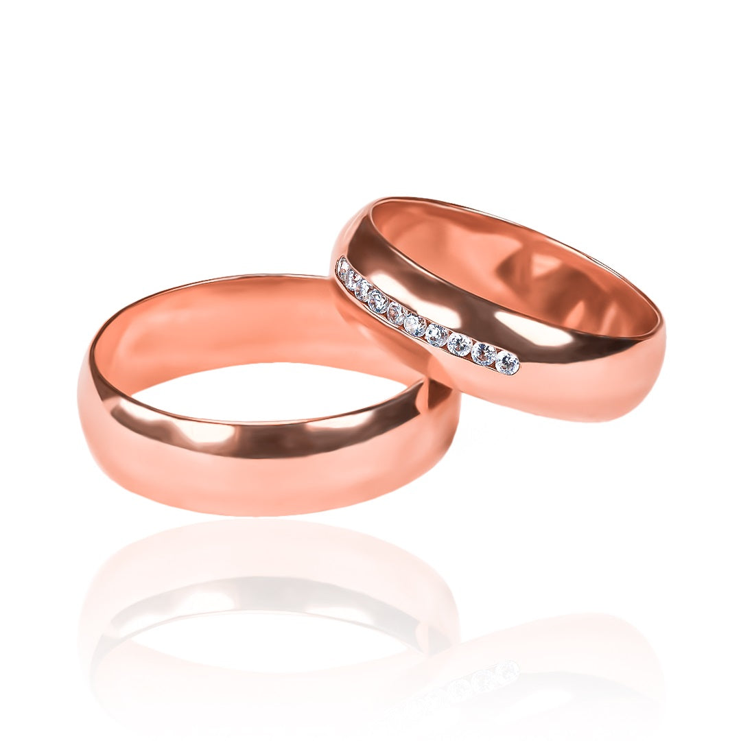 anillos de boda clásicos carré cristal en oro de 18k. La Joyería Caracas es reconocida por su artesanía de alta calidad, y estos anillos no son la excepción. Cada anillo viene con un certificado de calidad y garantía para toda la vida