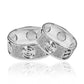 Argollas de matrimonio Crazy Love 3 Oros, fabricadas en oro 18k por Joyería Caracas, cada argolla cuenta con un certificado de calidad y garantía de por vida.