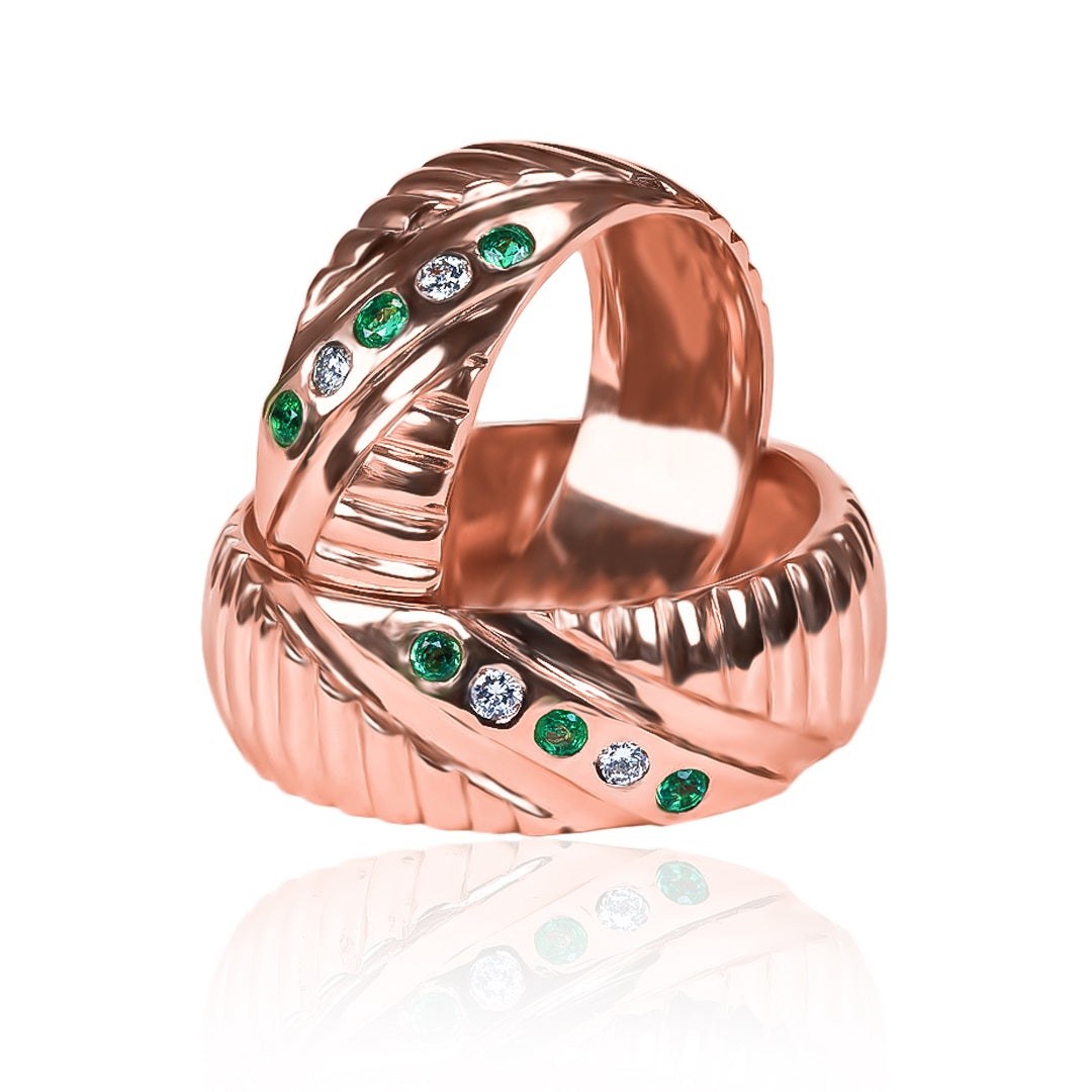 Argollas de matrimonio EspecialMind, fabricadas en oro 18k por Joyería Caracas, cuentan con certificado de calidad y garantía de por vida.