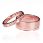 Argollas de matrimonio feelings, fabricadas en oro 18 quilates de Joyería Caracas, cuenta con un certificado de calidad y garantía de por vida.