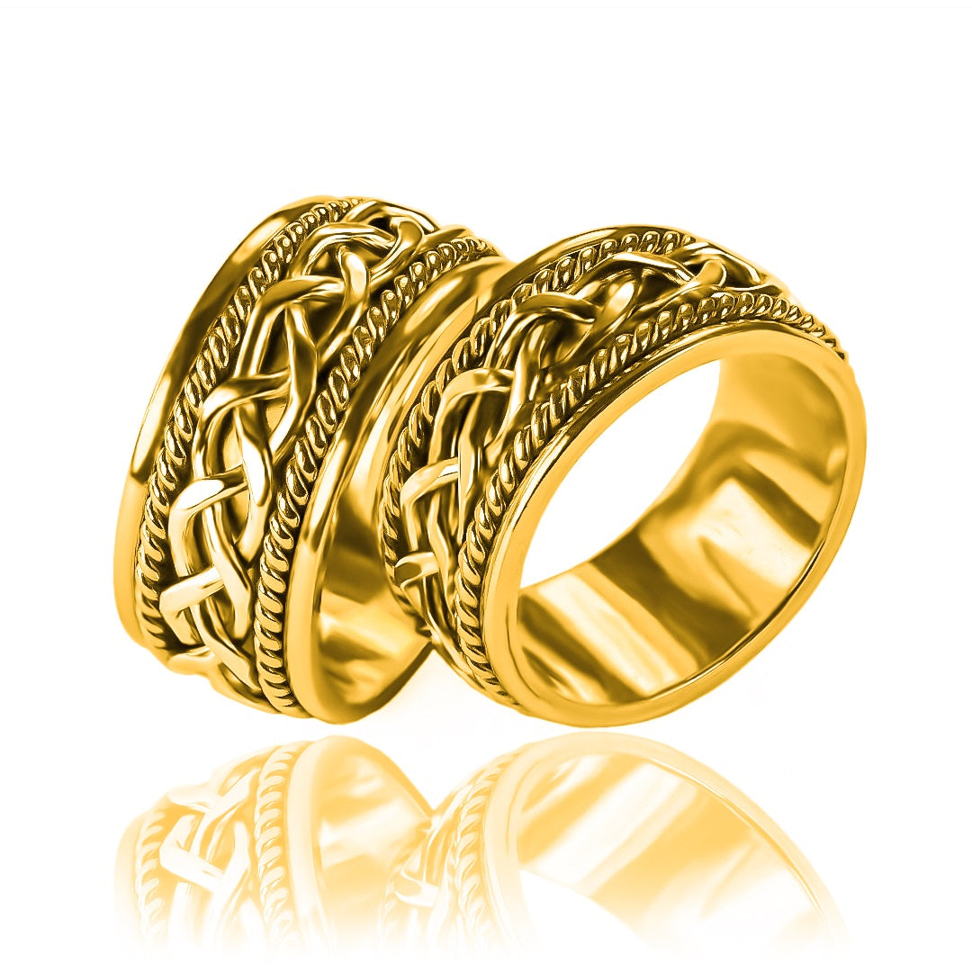 Argollas de matrimonio Flette Love, elaboradas en oro 18k de Joyería Caracas, vienen con un certificado de calidad y garantía de por vida.