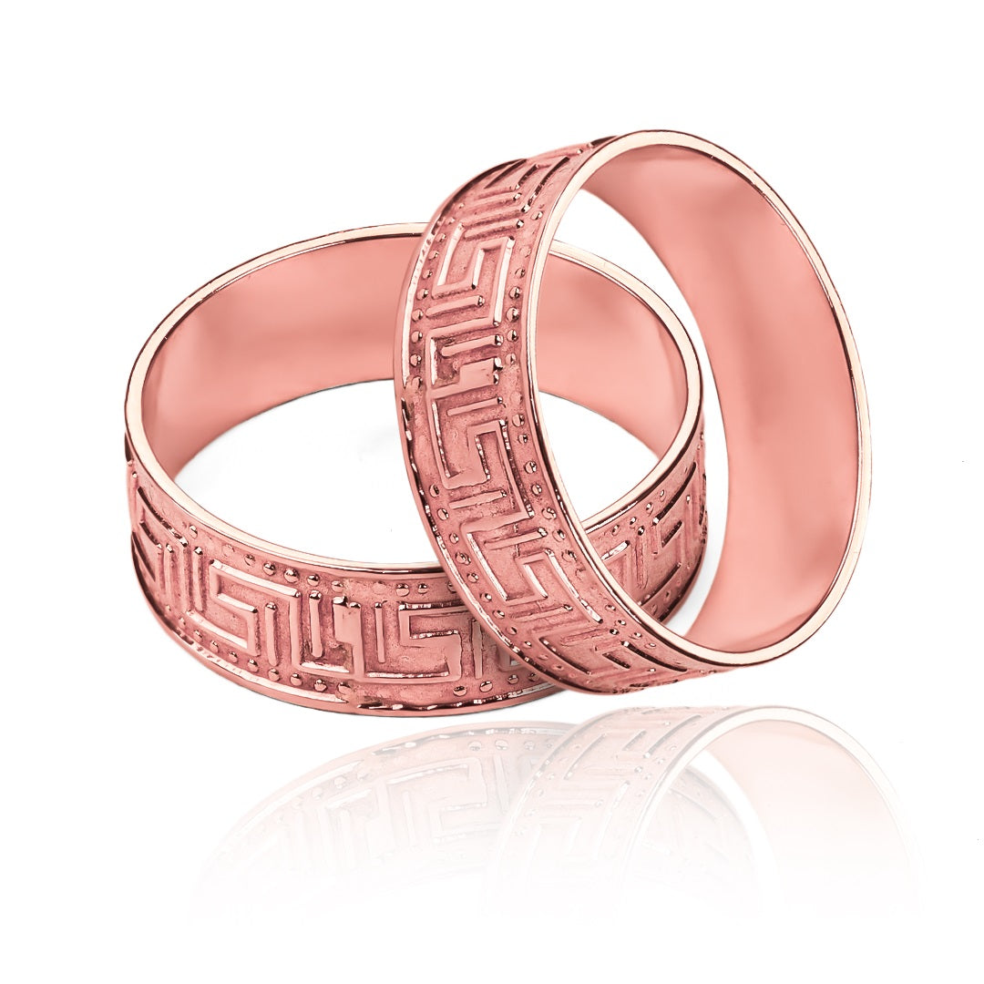 Argollas de matrimonio Kogi, fabricadas en oro 18k por Joyería Caracas, cada argolla viene con un certificado de calidad y garantía de por vida.
