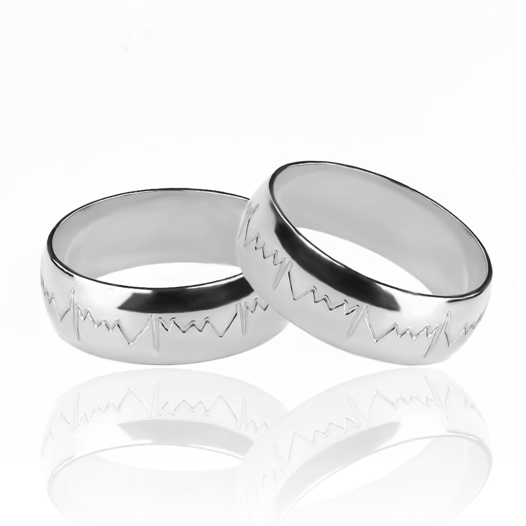 Argollas de matrimonio Latidos del Corazón, elaboradas en oro 18k por Joyería Caracas, vienen con un certificado de calidad que garantiza su autenticidad y durabilidad de por vida.