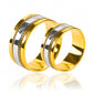Argollas de matrimonio lazos de amor plane, elaboradas en oro 18k de Joyería Caracas, cada una cuenta con certificado de calidad y garantía de por vida.