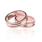 Argollas de matrimonio Love Point Tres Oros, elaboradas en oro 18k de Joyería Caracas, cuentan con certificado de calidad y garantía de por vida.