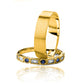 Argollas de matrimonio mate love, fabricadas en oro 18k de Joyería Caracas. Cada argolla cuenta con certificado de calidad y garantía.