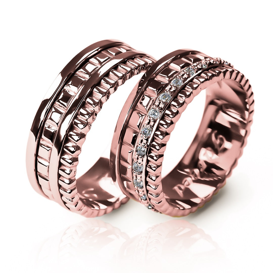 Argollas de matrimonio Nassar Love, fabricadas en oro 18k de Joyería Caracas, cuentan con un certificado de calidad que garantiza su autenticidad y durabilidad de por vida.