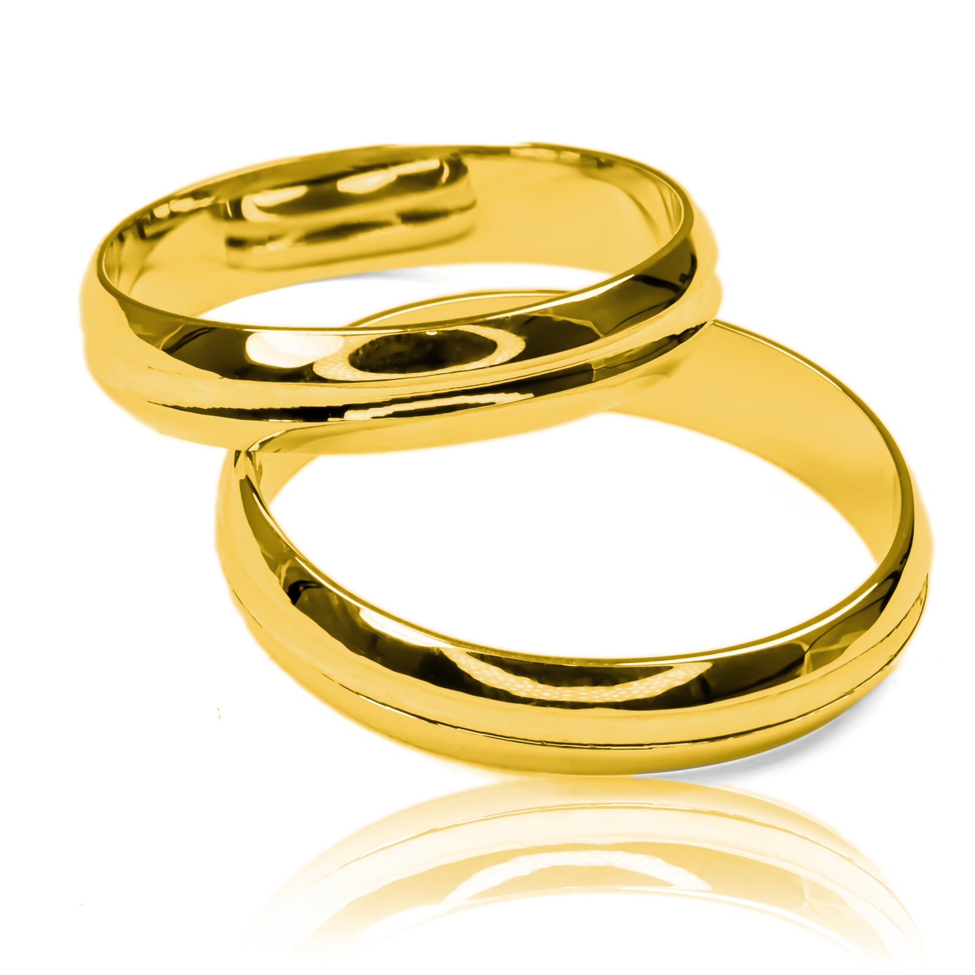 Argollas de matrimonio Nevado, elaboradas en oro 18k por Joyería Caracas, cuentan con un certificado de calidad y garantía de por vida.
