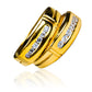 Argollas de matrimonio Rocío de la Mañana, elaboradas en oro 18k de Joyería Caracas, cada una viene con un certificado de calidad para garantizar su autenticidad.