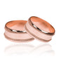 Argollas de matrimonio rope love, fabricadas en oro 18k de Joyería Caracas, cuenta con certificado de calidad y garantía para toda la vida.