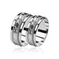 Argollas de matrimonio rope love facetada, fabricadas en oro de 18k de Joyería Caracas, Además, cada anillo viene con un certificado de calidad y garantía.