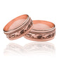 Argollas de matrimonio rope love facetada, fabricadas en oro de 18k de Joyería Caracas, Además, cada anillo viene con un certificado de calidad y garantía.