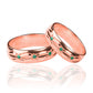 Argollas de matrimonio Sheet Green Cristal, elaboradas en oro 18k por Joyería Caracas, cada argolla viene con un certificado de calidad y garantía de por vida.