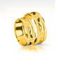 Argollas de matrimonio Snake Rodio, elaboradas en oro 18k por Joyería Caracas, cada argolla viene con un certificado de calidad y garantía para toda la vida.