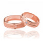 Argollas de matrimonio Street Love, fabricadas en oro 18k por Joyería Caracas, cuentan con certificado de calidad y garantía para toda la vida.