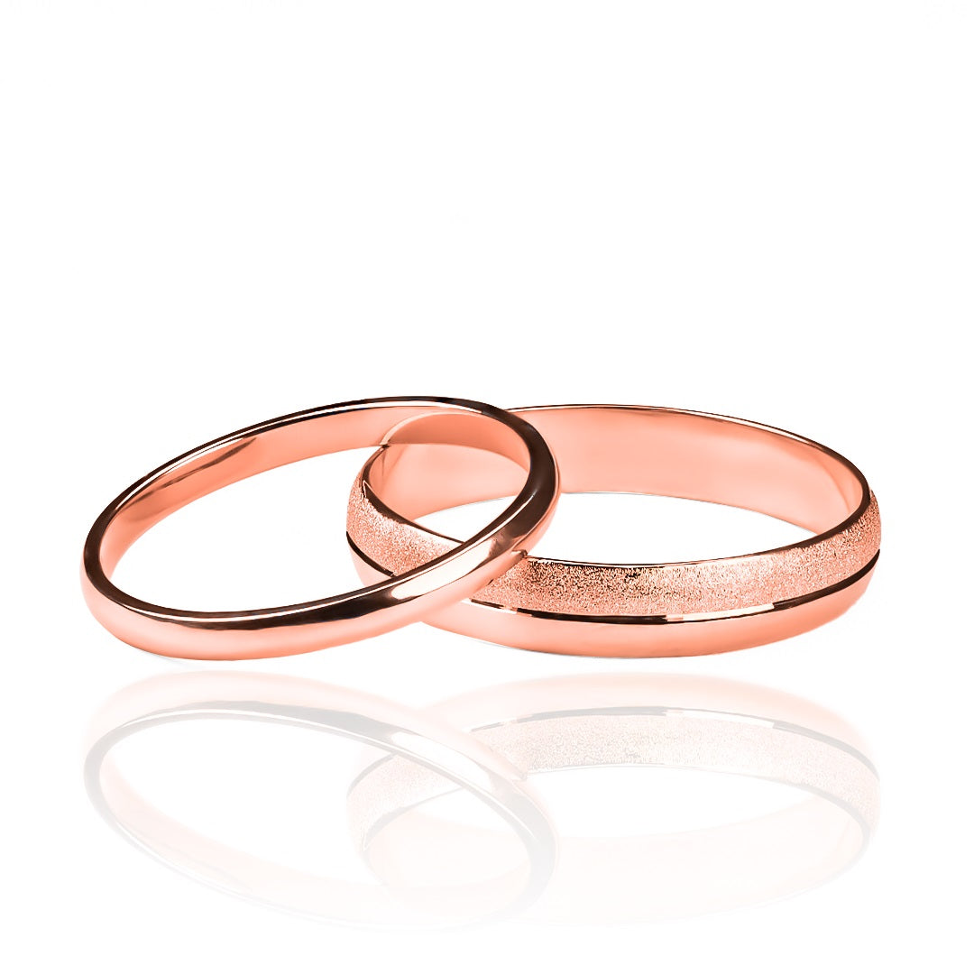 Argollas de matrimonio toda una vida II, fabricadas en oro 18k de Joyería Caracas, viene con un certificado de calidad que garantiza su autenticidad de por vida.