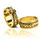 Argollas de matrimonio trenza clásica XL, elaboradas en oro 18k de Joyería Caracas, cuentan con certificado de calidad, lo que garantiza su autenticidad y durabilidad.