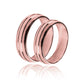 Argollas de matrimonio classic tres oros, fabricadas en oro 18k de Joyería Caracas. Cada argolla viene con un certificado de calidad y autenticidad de por vida.