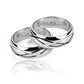 Argollas de matrimonio Yin Yang, elaboradas en oro 18k por Joyería Caracas, cuenta con certificado de calidad y garantía de por vida.
