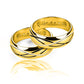 Argollas de matrimonio Yin Yang, elaboradas en oro 18k por Joyería Caracas, cuenta con certificado de calidad y garantía de por vida.