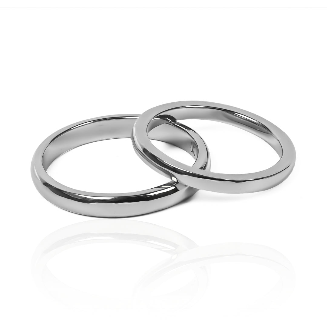 Argollas de matrimonio Minimals, elaboradas en oro 18k por Joyería Caracas, cuentan con un certificado de calidad y garantía para toda la vida.