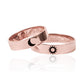 Argollas de matrimonio Love eclipsis. Fabricadas en oro de 18k en Joyería Caracas, cuenta con garantía de por vida.