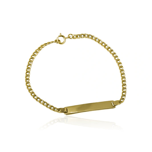 Pulsera Cubana seguina Plane S. Fabricada en oro 18K por Joyería Caracas, esta pulsera es sinónimo de sofisticación. Con una garantía de por vida.