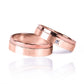 Argollas de matrimonio Bicolor Escalera, fabricadas en oro 18k de Joyería Caracas, cada una cuenta con certificado de calidad y garantía.