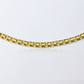 Cadena Bismarck de oro 18k de la Joyería Caracas es un elegante y duradero accesorio. Con un diseño clásico y acabado en oro de alta calidad.