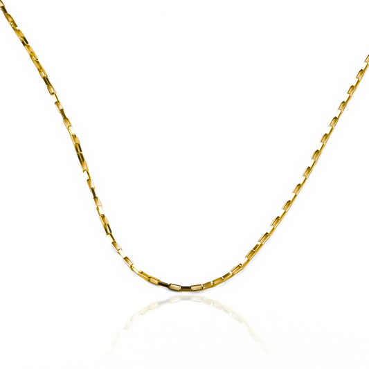 Cadena Franco S 45 de Joyería Caracas. Hecha con oro de 18k, esta cadena te garantiza durabilidad y estilo para toda la vida. Cuenta con garantía de por vida. 
