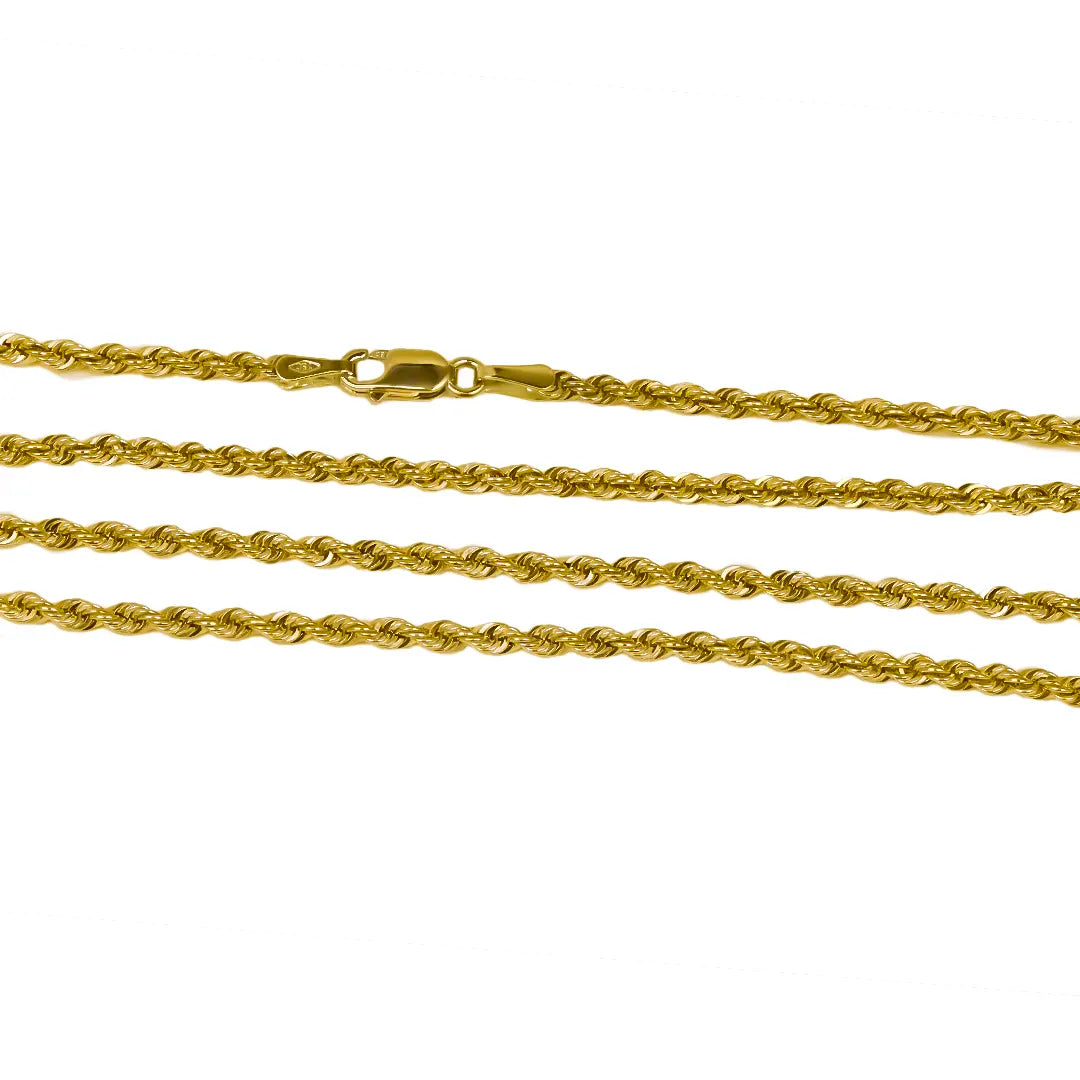 Cadena lazo M40 P, una joya exclusiva de la Joyería Caracas. Hecha con el lujo del oro de 18k, esta cadena es elegancia y estilo en una sola pieza. Con garantía para toda la vida.
