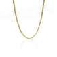 Cadena Cubana 3x1 45 es una adición elegante y duradera a tu colección de Joyería Caracas. Hecha de oro de 18k, cuenta con garantía de por vida. 