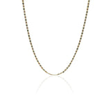 Cadena Escalera 3 oros E45, un impresionante collar de oro de 18k de la prestigiosa Joyería Caracas. Cuenta con garantía de por vida. 