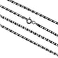 Cadena de escalera plana con espejo S50 blanco de Joyería Caracas es una opción elegante y sofisticada para cualquier ocasión. Hecha en oro de 18k.
