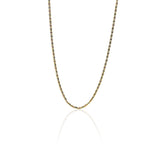 Cadena Escalera Plana espejo S45 3 oros Joyería Caracas, cuenta con certificado de calidad y garantía de por vida.