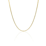 Cadena Singapur SS45, diseñada por Joyería Caracas. Hecha de oro 18k, esta cadena es una pieza de lujo que garantiza calidad de por vida.