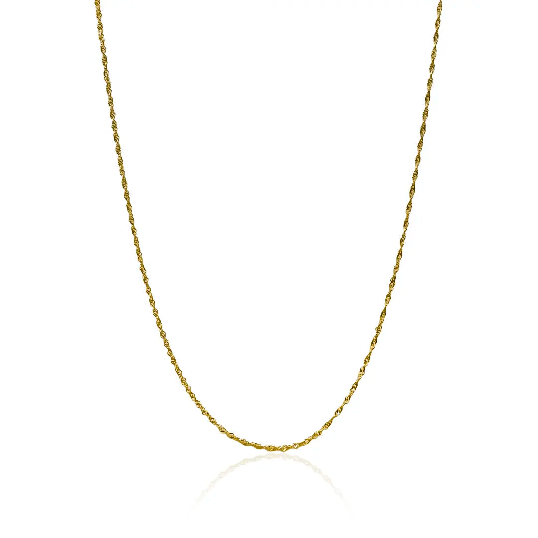 Cadena Singapur XS60 es una joya de oro 18k de alta calidad, con un diseño exclusivo de Joyería Caracas. Con garantía de por vida.