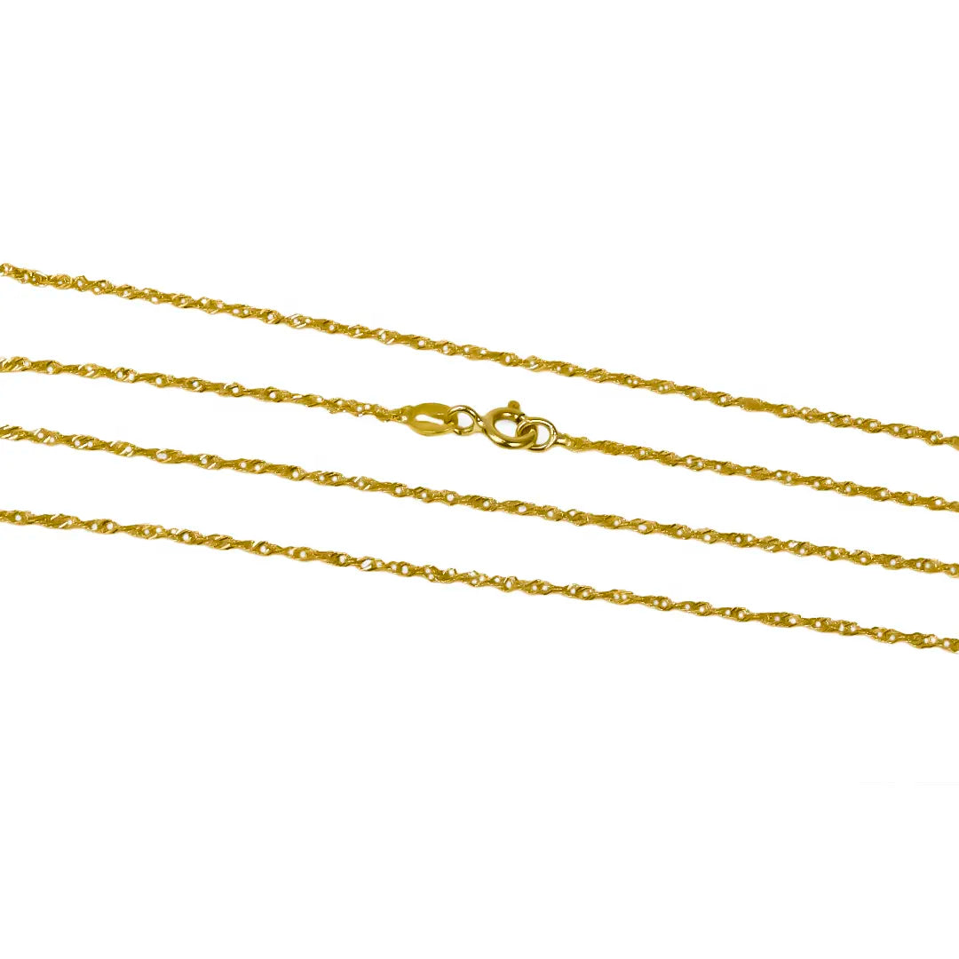 Cadena Singapur XS60 es una joya de oro 18k de alta calidad, con un diseño exclusivo de Joyería Caracas. Con garantía de por vida.