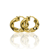 Candonga melcocha arena M fabricadas en oro 18k por Joyería Caracas, cuenta con una garantía para toda la vida. 