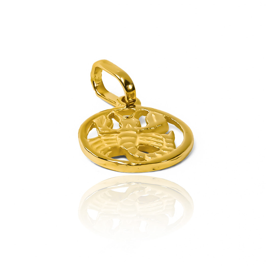 Dije Escorpión, una obra de arte en oro 18K de la prestigiosa Joyería Caracas. Con garantía para toda la vida.