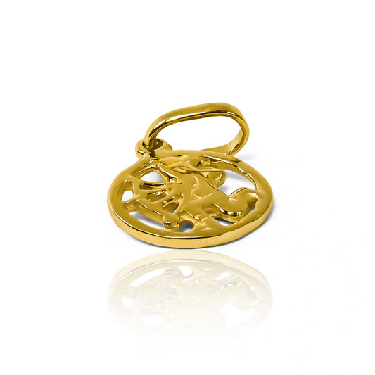 Dije Sagitario, Fabricado en oro 18K por la prestigiosa Joyería Caracas, cuenta con garantía de por vida. 