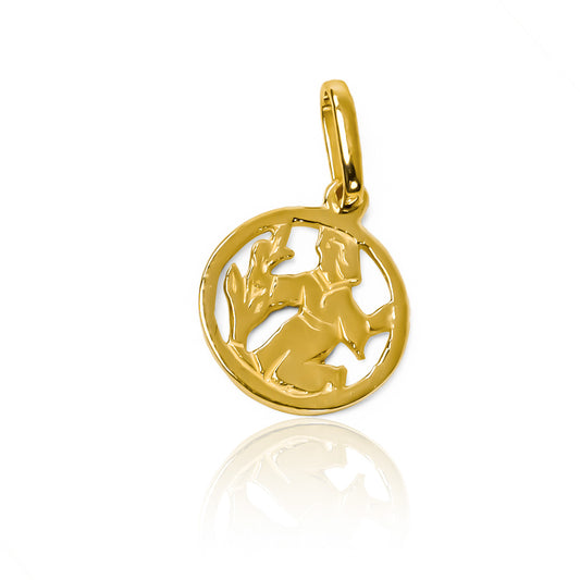Dije Virgo de oro 18K de Joyería Caracas. Con una garantía para toda la vida.
