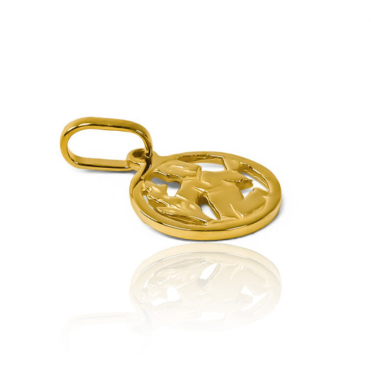 Dije Virgo de oro 18K de Joyería Caracas. Con una garantía para toda la vida.
