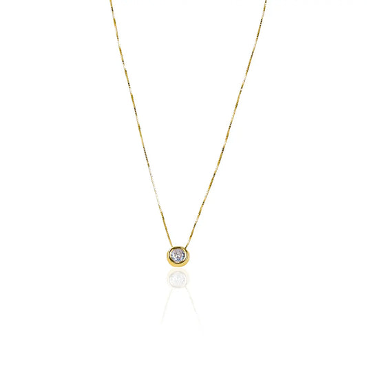 Gargantilla Venecia Dona Pasante #4.0, fabricado en oro 18K por Joyería Caracas, cuenta con certificado de calidad y garantía de por vida.