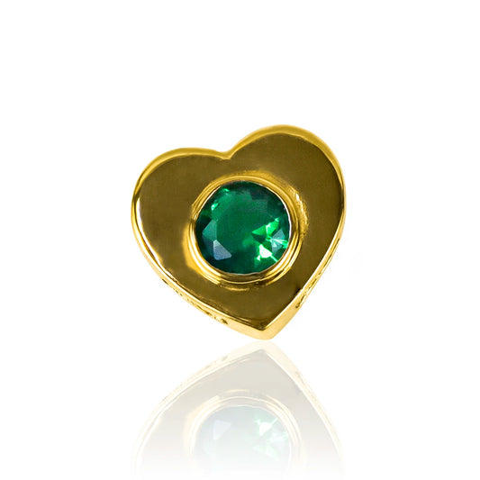 Dije Corazón Pasante #4.0, fabricado en Oro 18K por Joyería Caracas, cuenta con certificado de calidad y garantía de por vida.